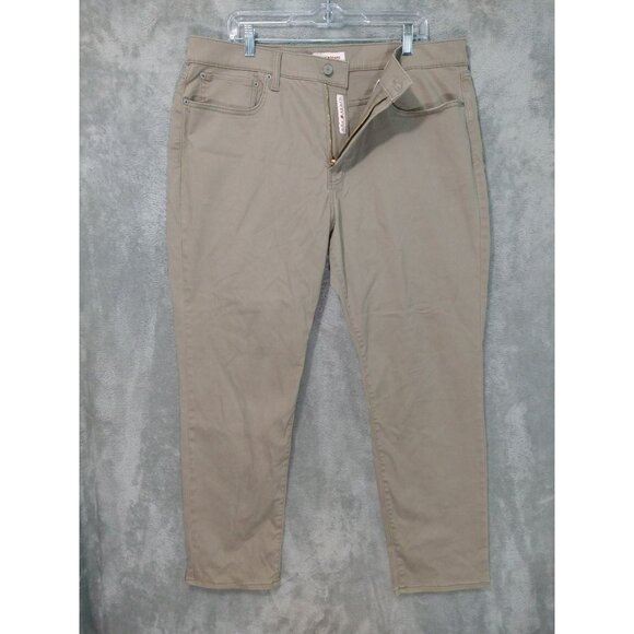 Lucky Brand Pants Mens 38x30 Beige Chino 121 Slim Straight High Rise Stretch - Picture 1 of 10